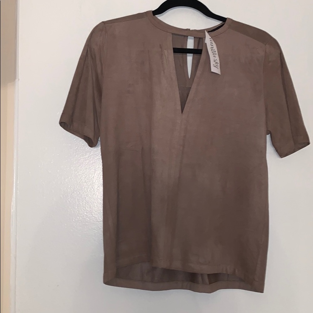 Suede t shirt